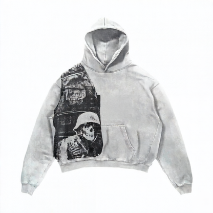 Oversized Print Streetwear Hoodie