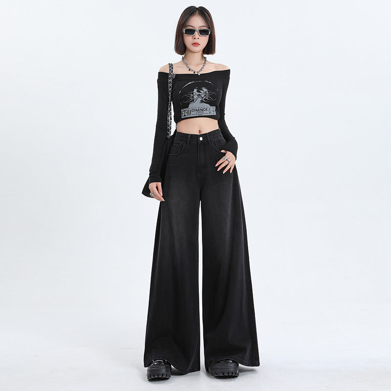 High-Waist Wide-Leg Jeans for Women - photo 7