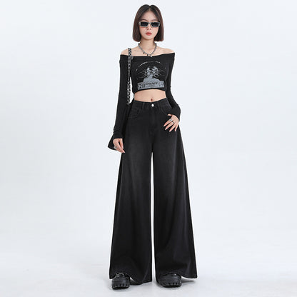 High-Waist Wide-Leg Jeans for Women - photo 7