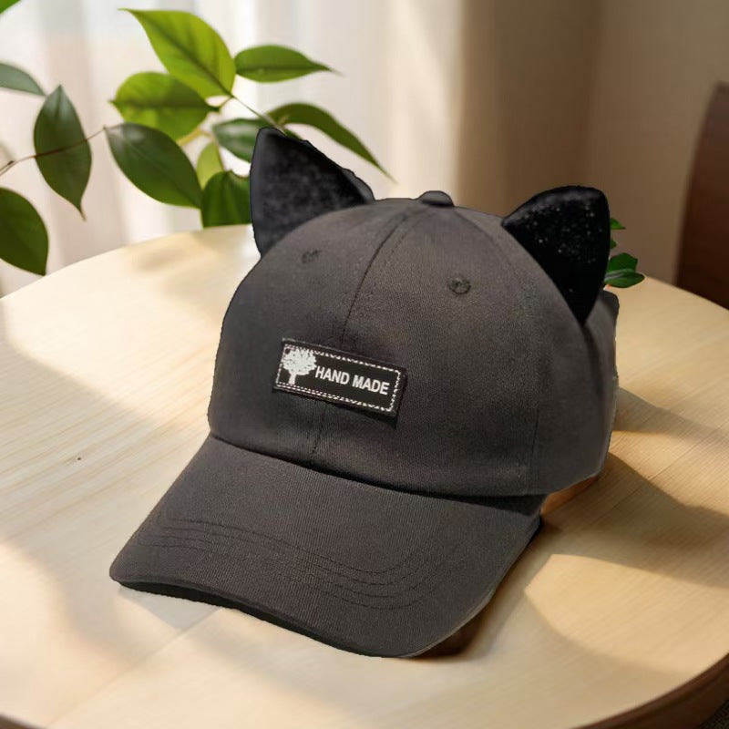 Cat Ears Aviator Baseball Cap