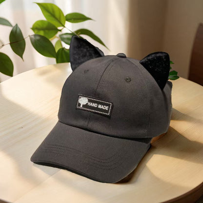 Cat Ears Aviator Baseball Cap