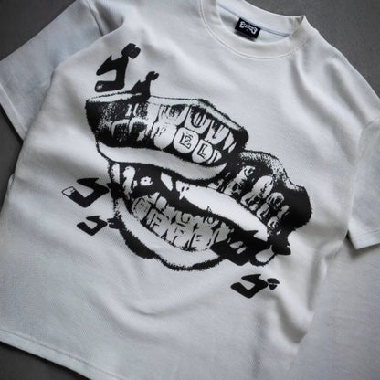 Retro Print Crewneck Pullover