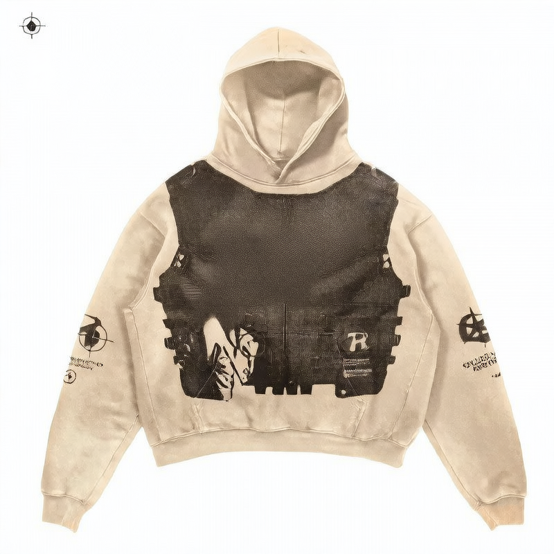 Oversized Print Streetwear Hoodie
