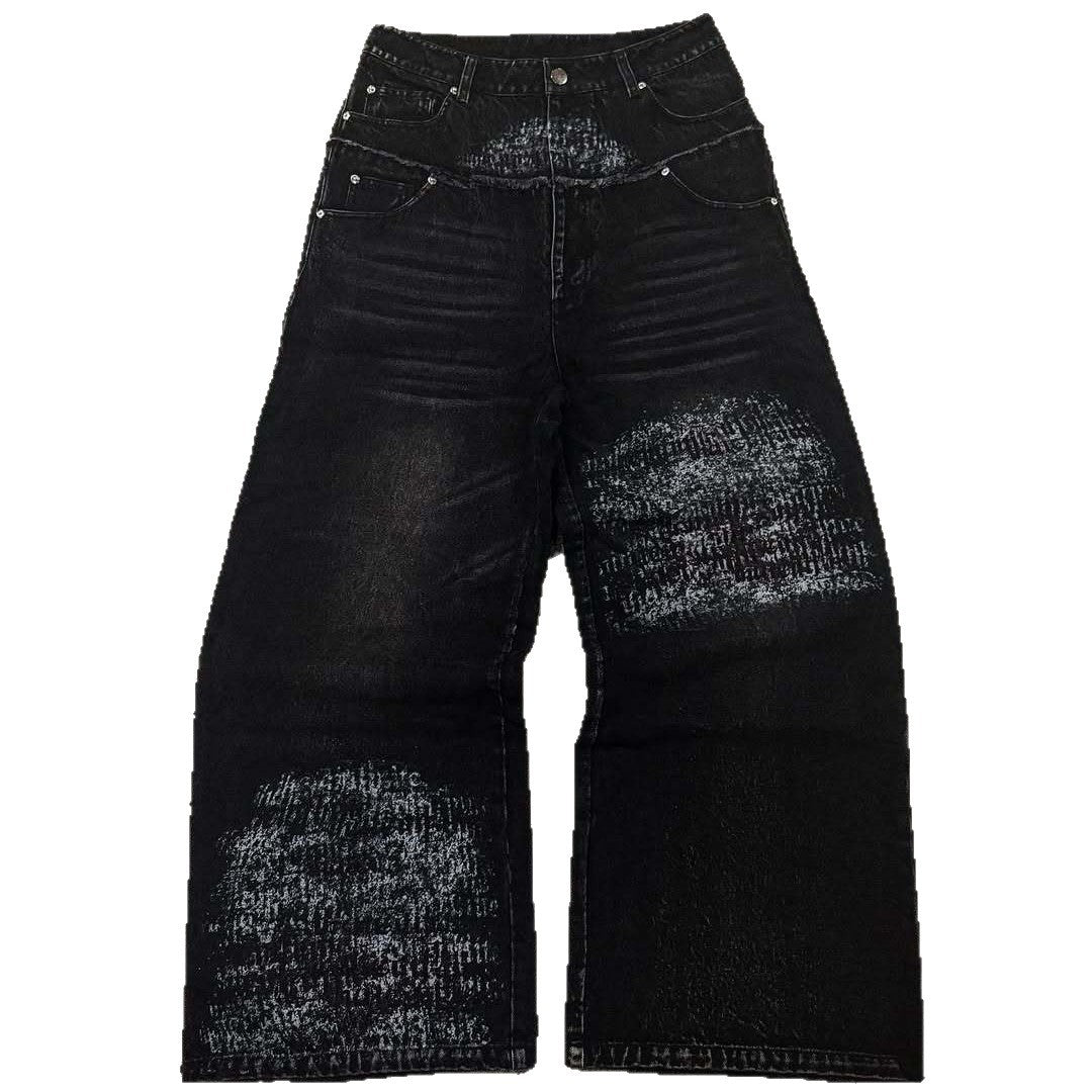 Loose Fit Vintage Washed Jeans