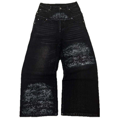Loose Fit Vintage Washed Jeans