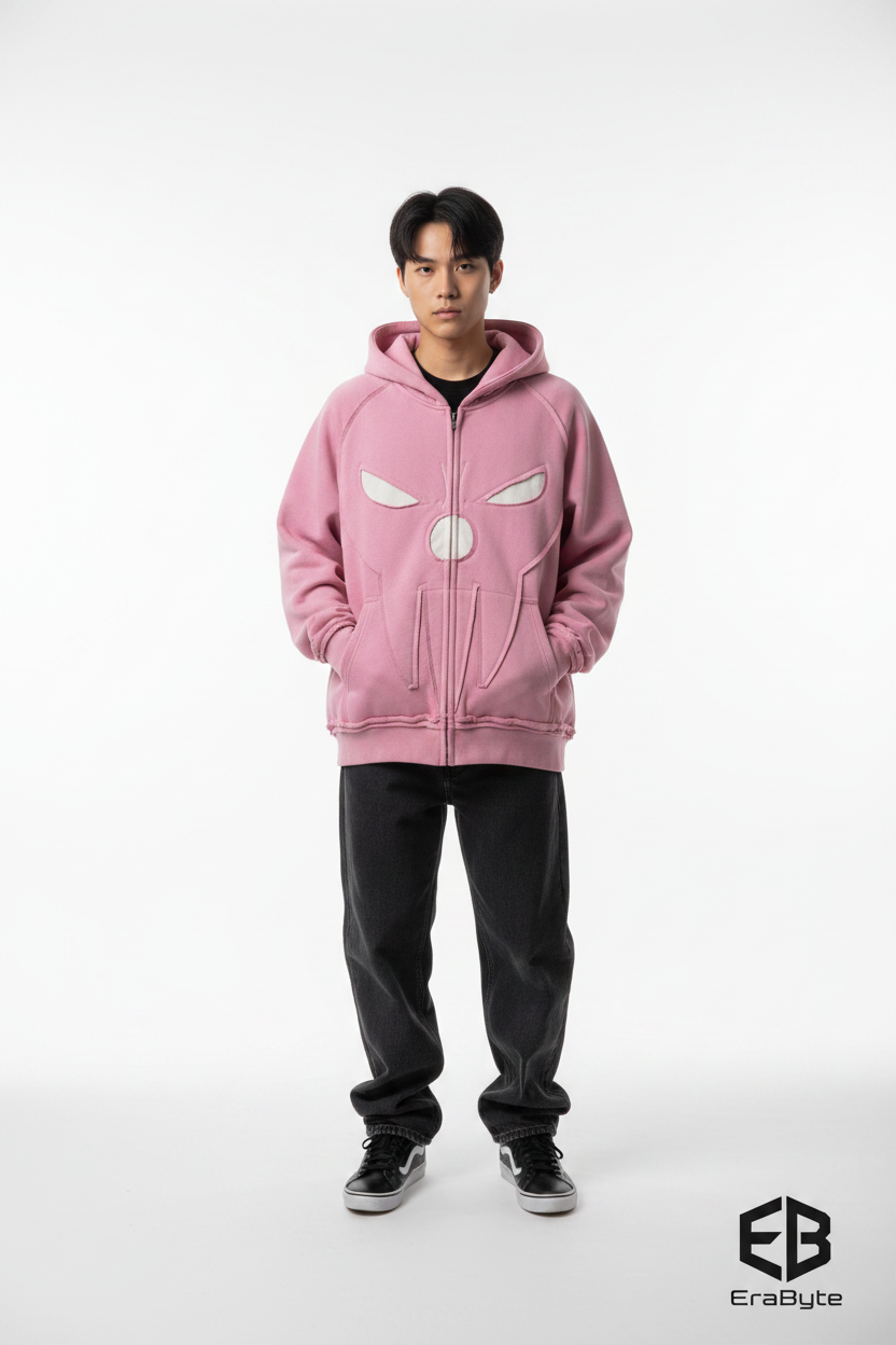 Y2K Patch Graphic Pullover Hoodie - photo 2