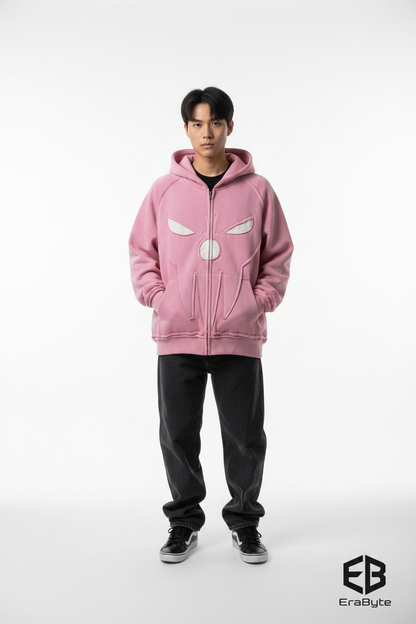 Y2K Patch Graphic Pullover Hoodie - photo 2